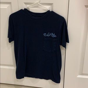 Navy blue salt life t shirt